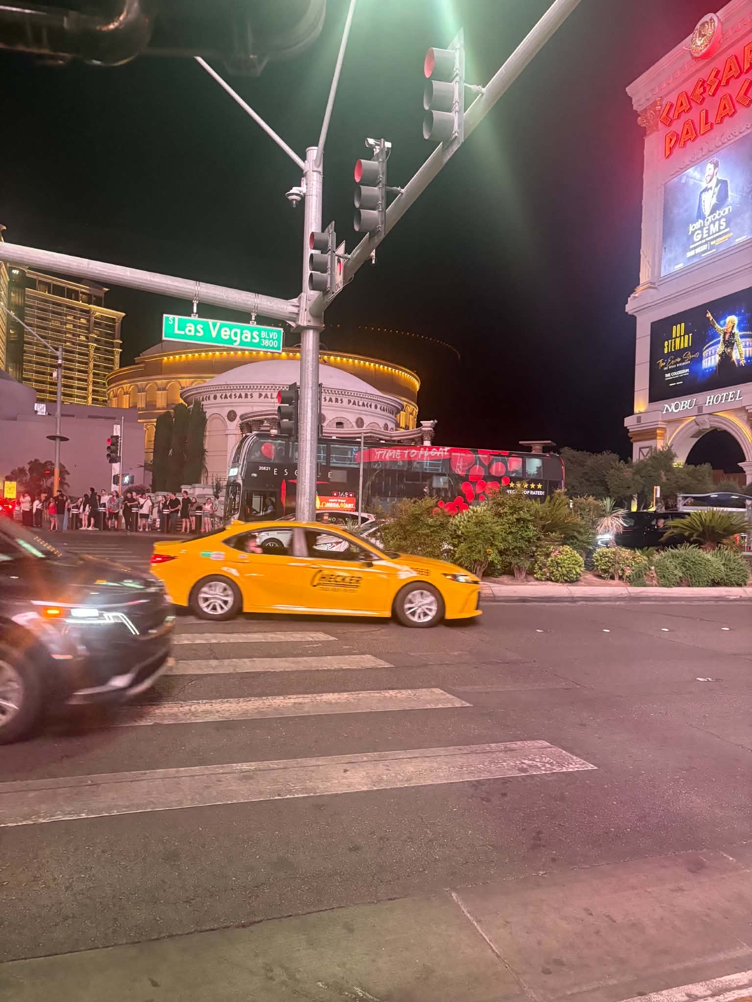 Las Vegas Blvd at night