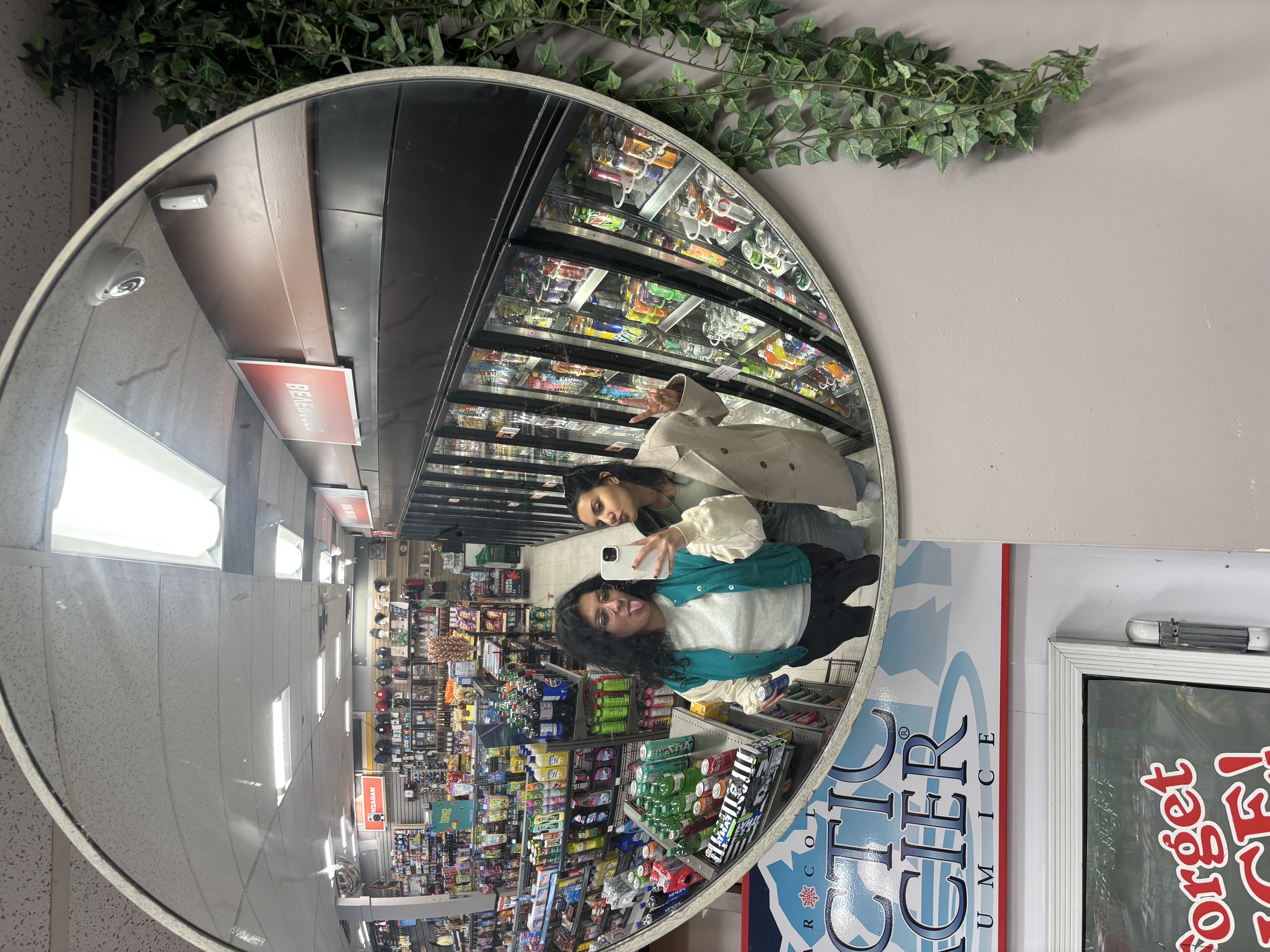 Convenience store mirror